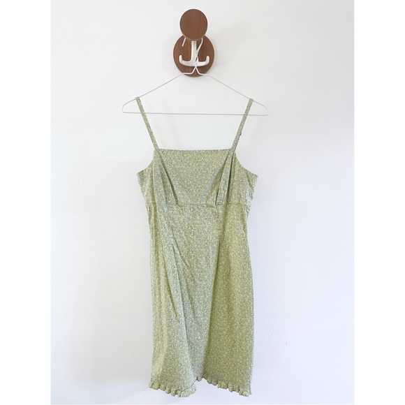 90s Y2K Flirty Floral Spaghetti Strap Hourglass Dress- Size S/M - Picture 2 of 8